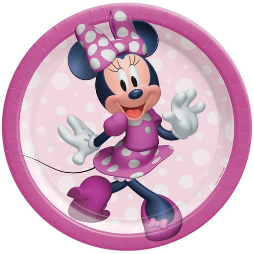 Minnie Mouse Forever Round Paper Plates 17cm
