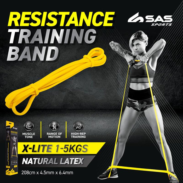 Exercise Resistance Band X-Lite 2080x4.5x6.4mm Yellow