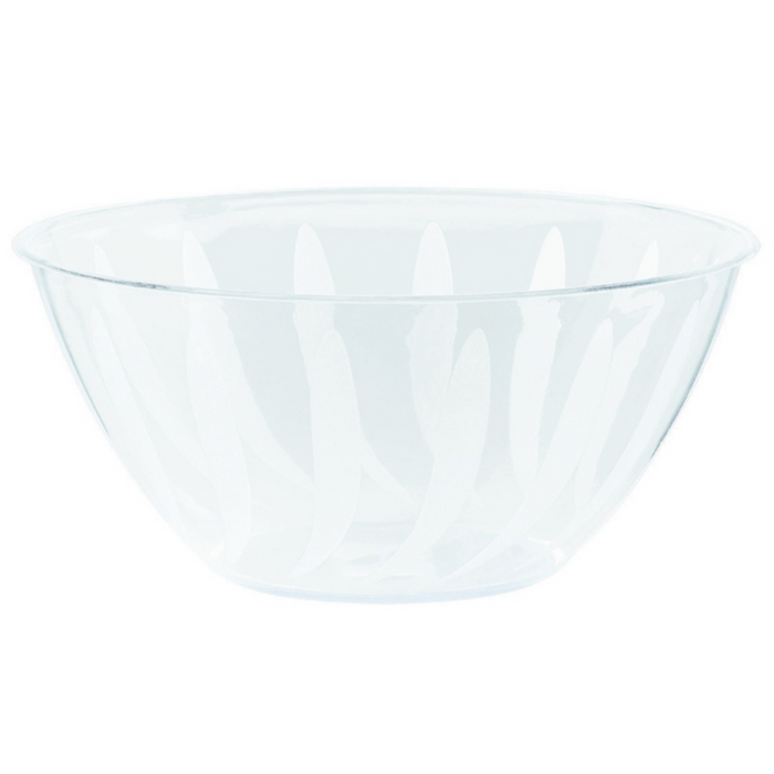 PARTY BOWLS™ Swirl Plastic Bowl Clear (32oz)