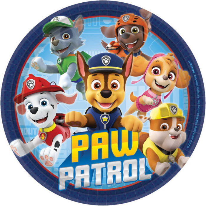 Paw Patrol Adventure 17.7cm Round Plates