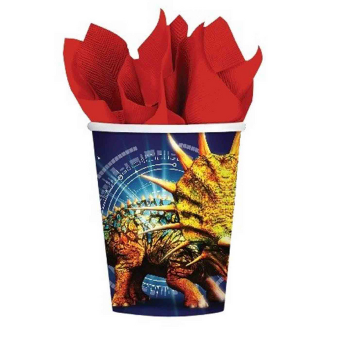 Jurassic World 266ml Paper Cups Pk8