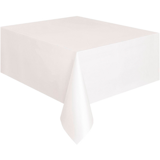 Plastic Table Cover White