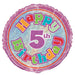 5th Bday Foil Balloon 45cm