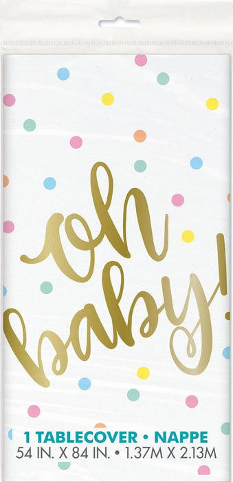 Oh Baby Printed Tablecover 137cm X 213cm