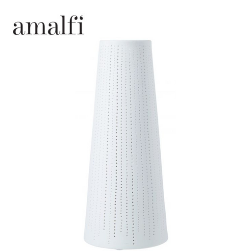 Amalfi Tapered Lamp - Cutout White 15x15x35cm