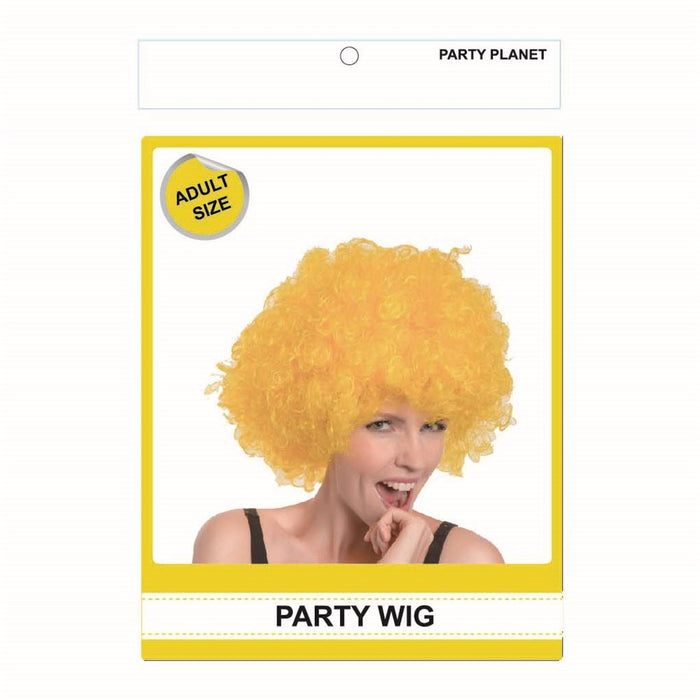 Afro Wig - Yellow