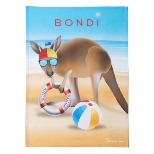 Ronis Bondi Beach Tea Towel 50x70cm Multi