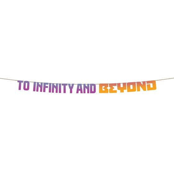 PARTY PROPS™ Buzz Lightyear To Infinity And Beyond Letter Banner