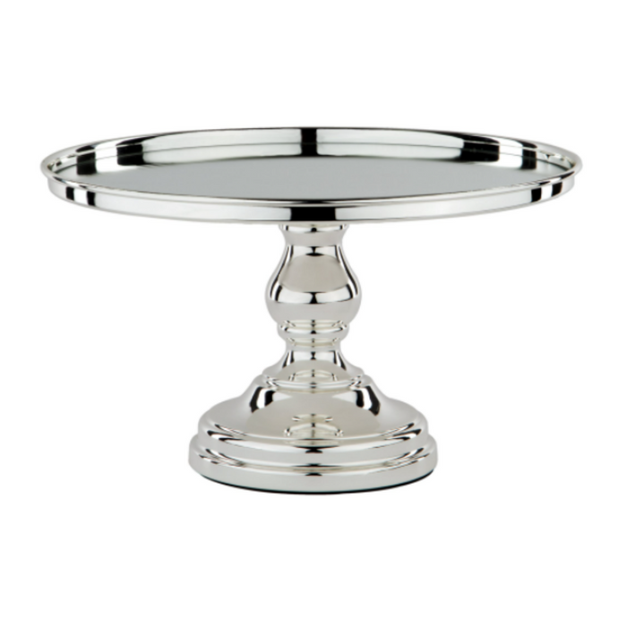 Sweets Stand™ Mirror-Top Cake Stand Silver Plated 30cm