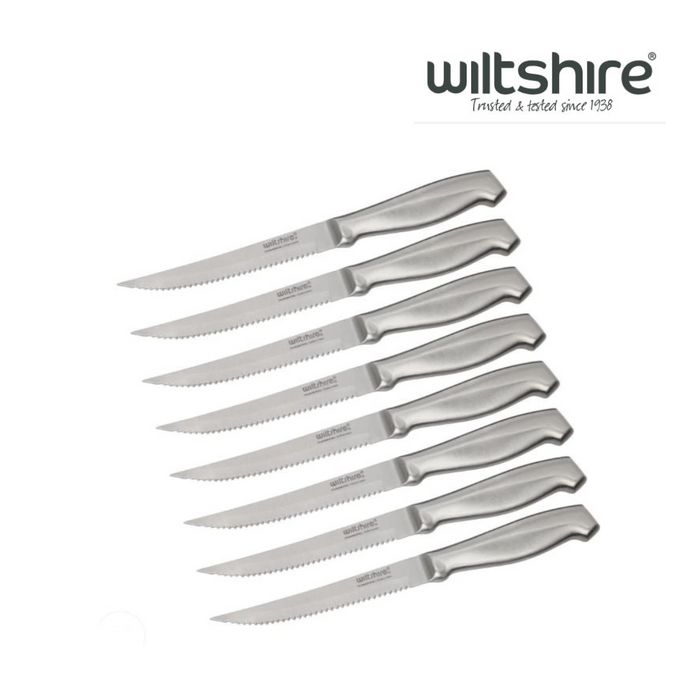 Steak Knife Set 8Pc Stainless Steel Wiltshire