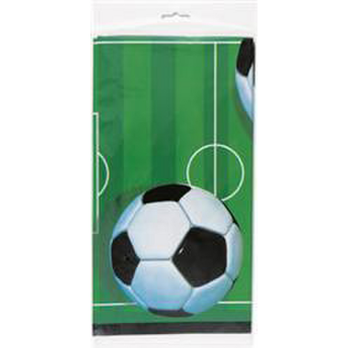 3D Soccer Plastic Tablecover 137cm x 213cm