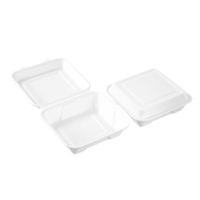 ECO SUGARCANE FOOD BOX 1.2L 4PK WHITE