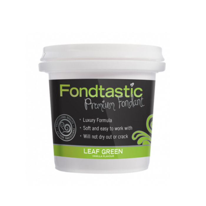 Fondtastic Vanilla Flavoured Fondant Mini Tub - Leaf 226g