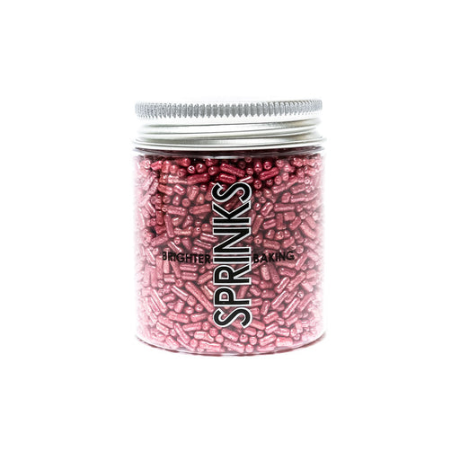Metallic Pink Jimmies 1Mm 85G - By Sprinks