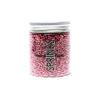 Metallic Pink Jimmies 1Mm 85G - By Sprinks