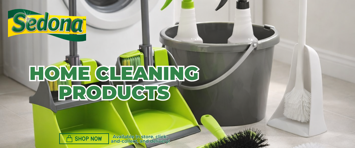 Home cleaning products collection featuring practical essentials for everyday household cleaning, tidying, and freshening your living spaces.