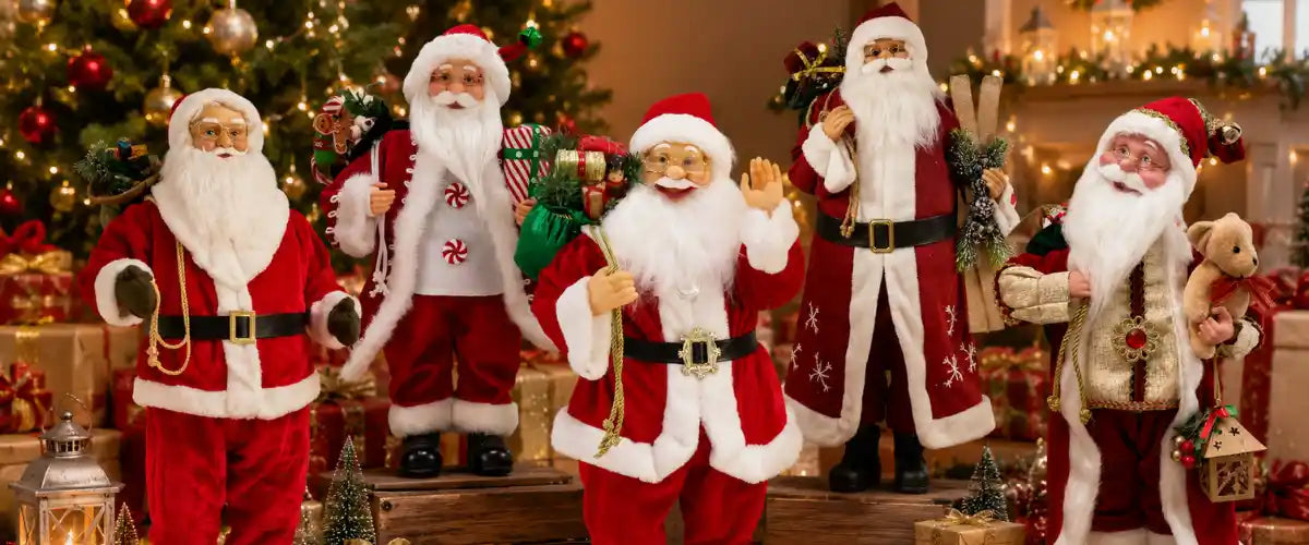 Christmas Animated Santa featuring a festive Santa figure with cheerful holiday details and animated movement, ideal for creating a lively Christmas display.
