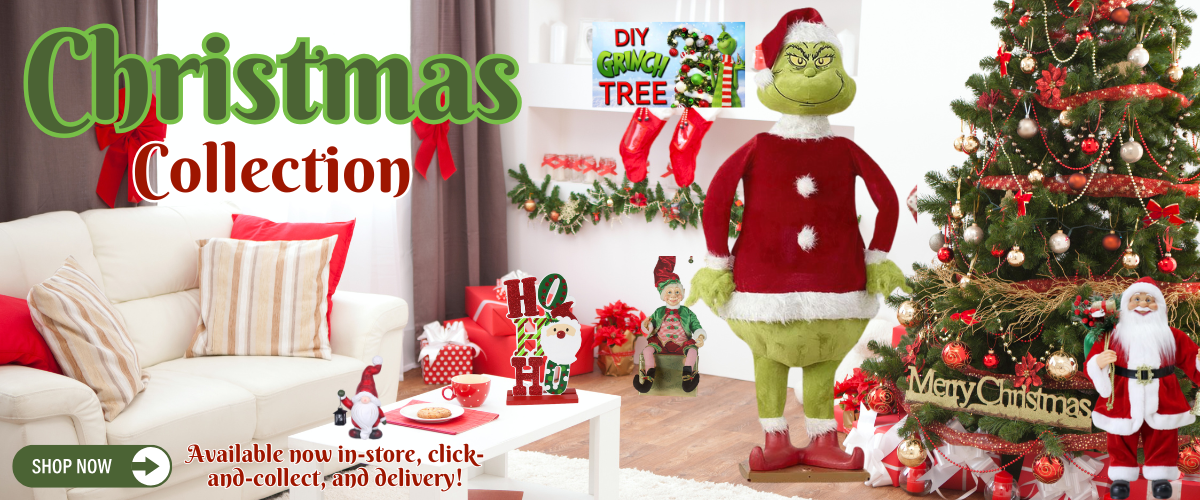 Festive Christmas collection featuring decor, gift ideas, lights, wraps, gift bags, and more to create a joyful holiday atmosphere in your home.