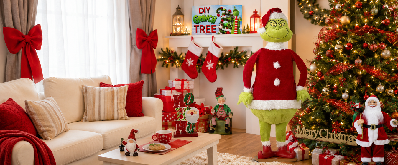 Festive Christmas collection featuring decor, gift ideas, lights, wraps, gift bags, and more to create a joyful holiday atmosphere in your home.