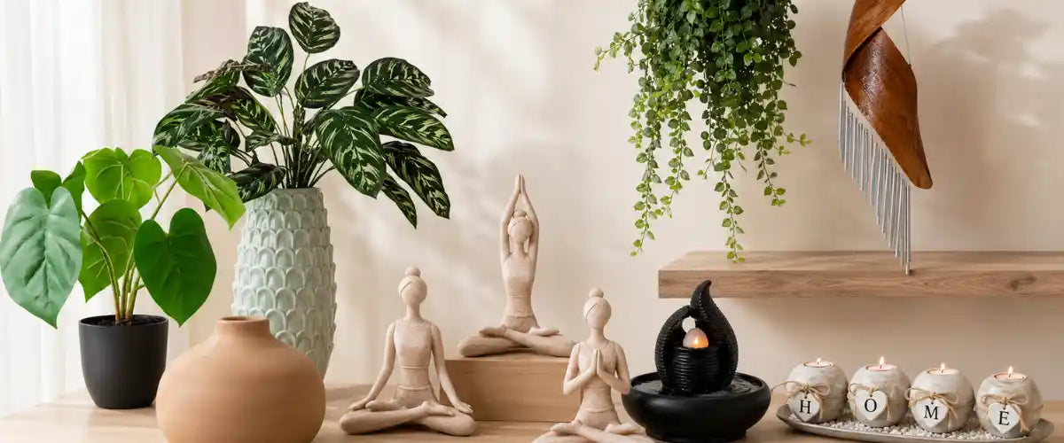 Home Décor collection featuring wall art, cushions, vases, artificial flowers, candles, mirrors and decorative accessories for Australian homes.
