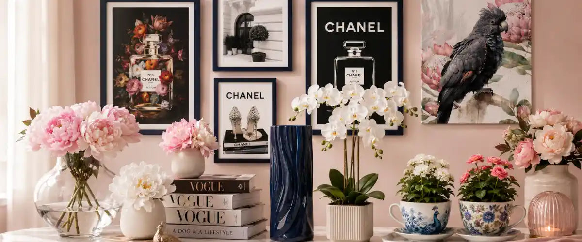 Mother’s Day Home Décor collection featuring cushions, candles, vases, artificial flowers, wall art and thoughtful decorative gifts for Mum in Australia.