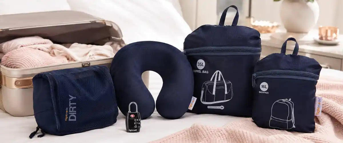 Mother’s Day travel essentials featuring practical bags, organisers and accessories for comfortable trips, weekend getaways and thoughtful gifting.