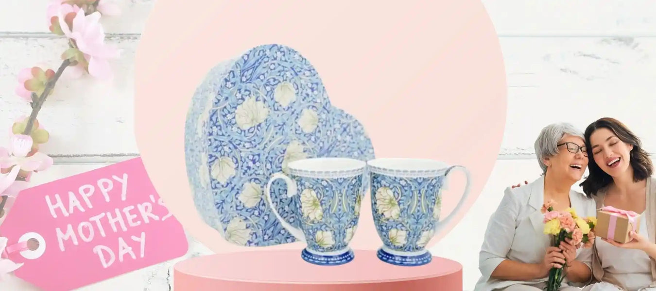 Mother’s Day tableware featuring elegant plates, mugs, serving pieces and dining accessories for special meals, celebrations and thoughtful gifting.