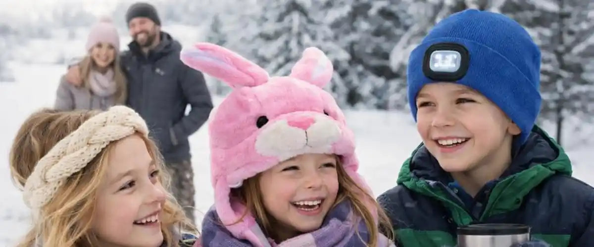 Winter beanies, hats and headbands collection featuring warm and stylish cold-weather accessories for everyday winter wear.