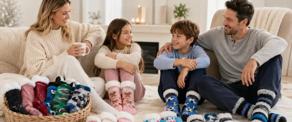Winter socks collection featuring warm, cosy and comfortable styles for everyday cold-weather wear.