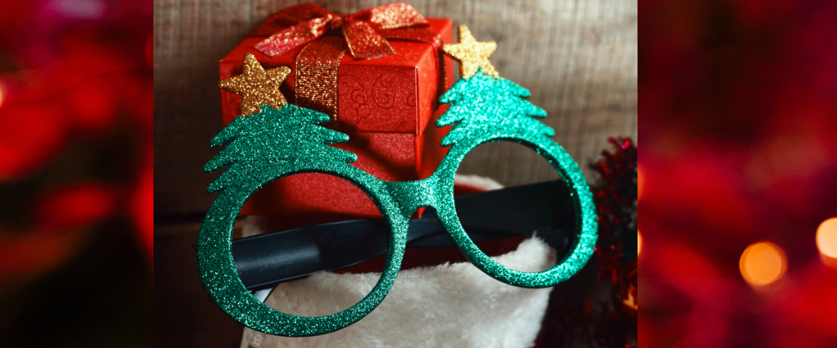 Christmas party eye glasses collection with assorted festive novelty designs