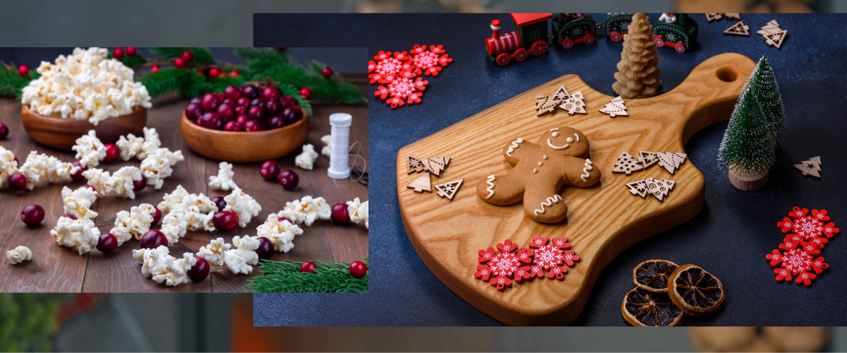 Christmas serving boards collection with festive designs for holiday entertaining