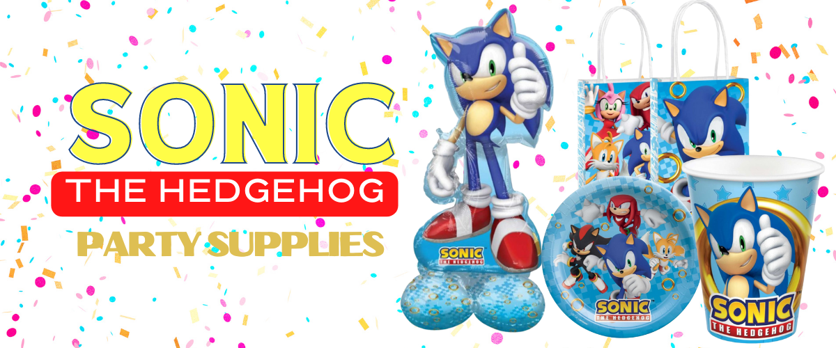 SONIC THE HEDGEHOG BIRTHDAY PARTY SUPPLIES