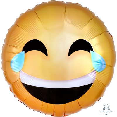 Laughing Emoticon Foil Balloon 45cm