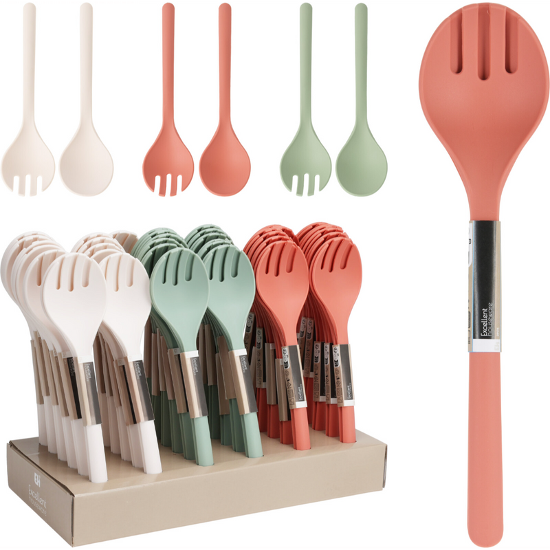 2 piece PP salad cutlery serving set
