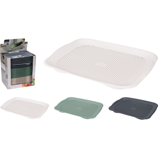 strainer cutting board in 3 assorted colours