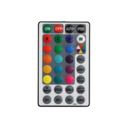 Ronis 10 RGB LED Opal Globes Festoon Light Black 10M