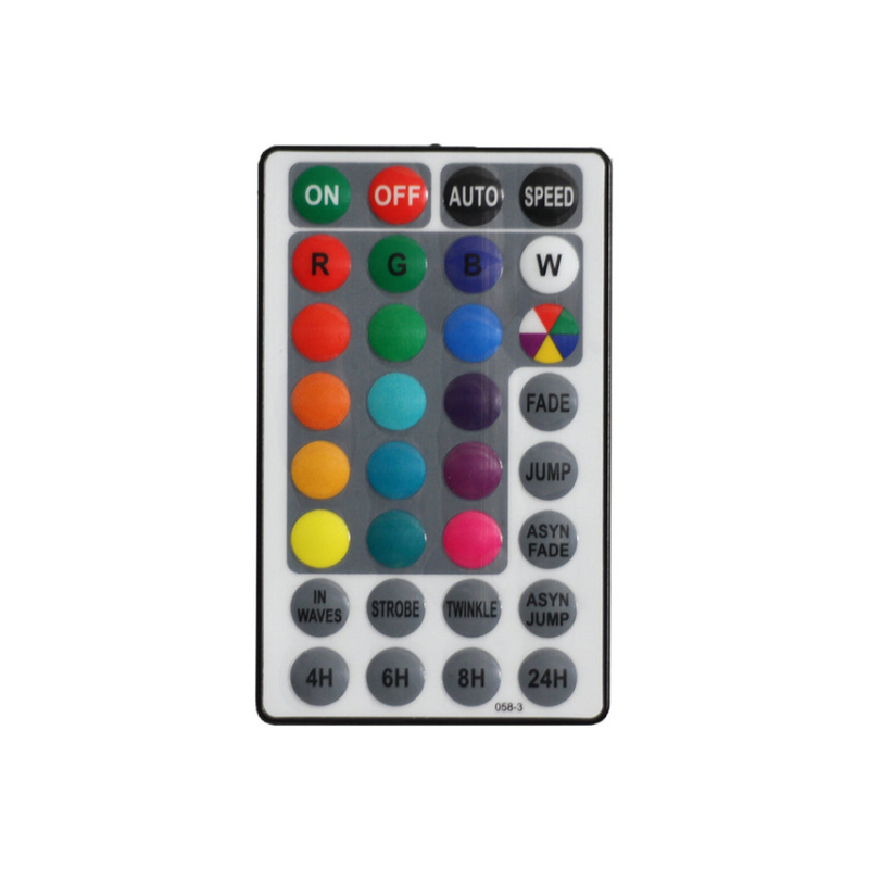 Ronis 10 RGB LED Opal Globes Festoon Light Black 10M