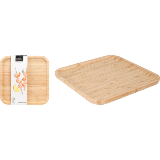 square serving tray measuring 30 x 30 x 2cm