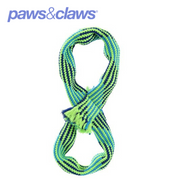 Tug-Of-War Infinity Ropew/ Squeakers Blue/Green 33cm