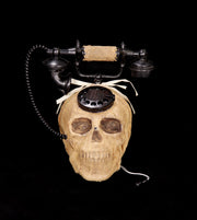 Animated Skull Telephone 22cm