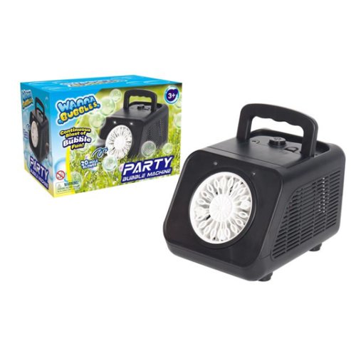 Battery operated bubble machine