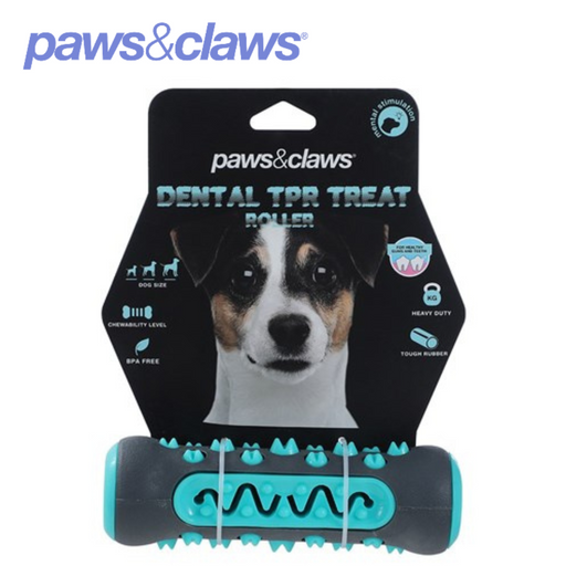 Treat Roller Bone Dental Toy TPR 15x5cm