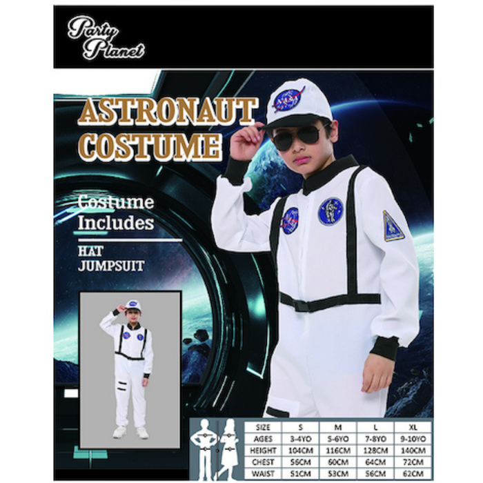 Astronaut Costume-Includes Hat Jumpsuit Large