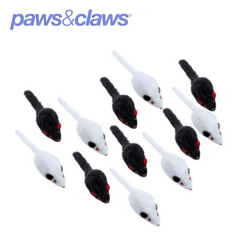 Plush Mice Cat Toy 12pk