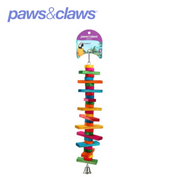 Parrot Wood Spinning Toy Large W/ Bell 39x10cm