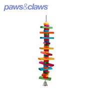 Parrot Wood Spinning Toy Large W/ Bell 39x10cm