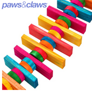 Parrot Wood Spinning Toy Large W/ Bell 39x10cm