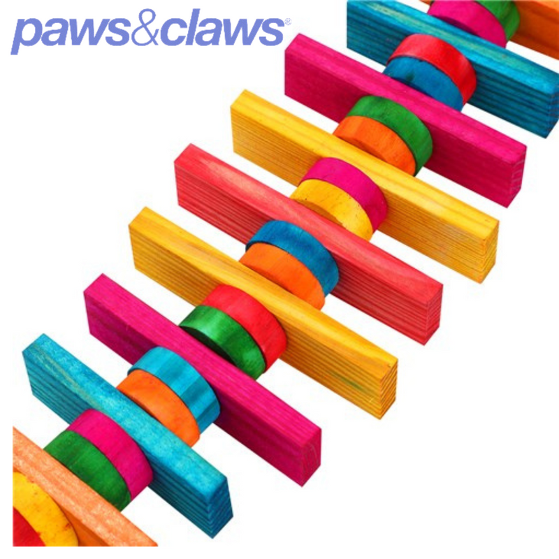 Parrot Wood Spinning Toy Large W/ Bell 39x10cm