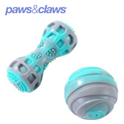 Dental Duo Tpr Ball + Baton2pk Aqua/Grey13x5x5cm / 8x8cm – thumbnail