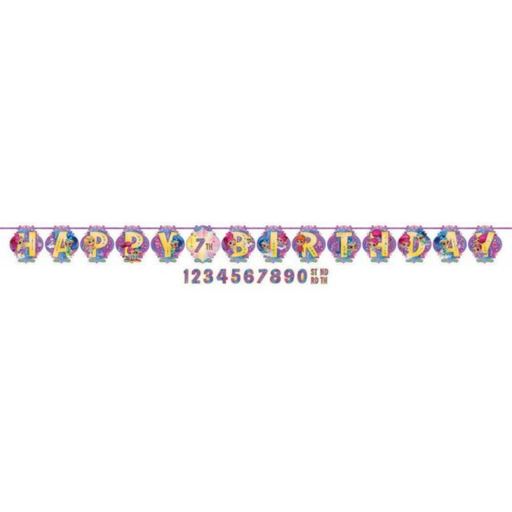 Shimmer and Shine Letter Banner Ribbon